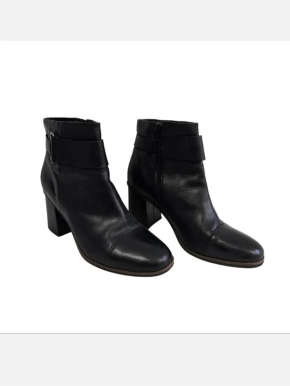 Kork-Ease DECOLA Leather Ankle Boots in Matte Black